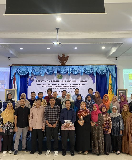 Workshop penulisan artikel ilmiah dengan tema “Tips & Trik Penulisan dan Publikasi Artikel Ilmiah Pada Jurnal Internasional Bereputasi”